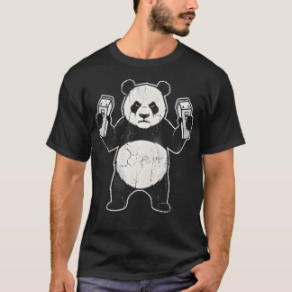 Panda-Friseur lustiger Tierhaarschnitt T-Shirt
