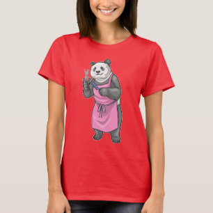 Panda-Friseurschere Kamm T-Shirt