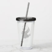 Panda From We Bare Bears Tumbler Design Acryltrinkbecher (Rückseite)