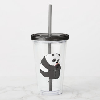 Panda From We Bare Bears Tumbler Design Acryltrinkbecher