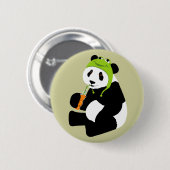 Panda-Frosch-Hut Button (Vorne & Hinten)