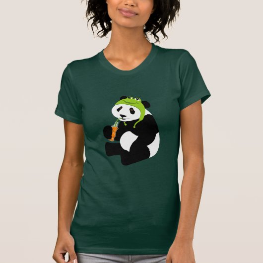 Panda-Frosch-Hut T-Shirt (Vorderseite)