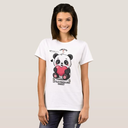 PANDA Fun and Cute T-Shirt (Vorne ganz)