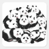 Panda Funny Sticker Happy Family (Vorderseite)