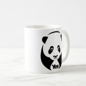 Panda für ja-Tasse Kaffeetasse (VorderseiteRechts)