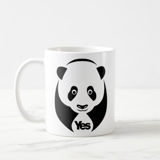 Panda für ja-Tasse Kaffeetasse (Links)
