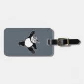 Panda für Kampfkunst - Grau Gepäckanhänger (Vorderseite horizontal)