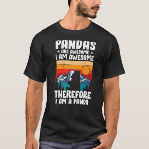 Panda für Männer Frauen Mädchen Panda Bären T-Shirt