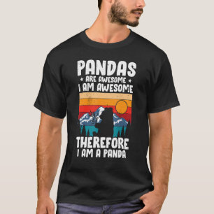 Panda für Männer Frauen Mädchen Panda Bären T-Shirt