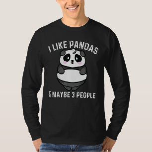 Panda für Männer Frauen Niedlich Panda Bären Tier T-Shirt
