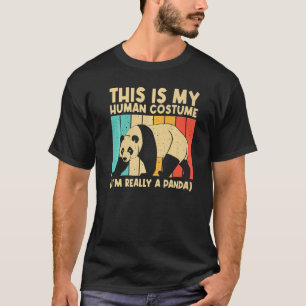 Panda für Männer Frauen Panda Bären Tier T-Shirt