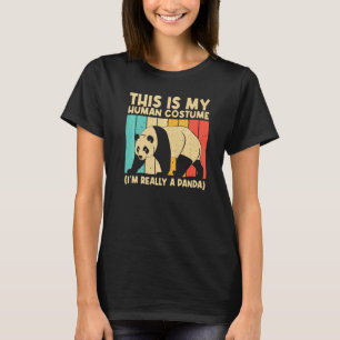 Panda für Männer Frauen Panda Bären Tier T-Shirt