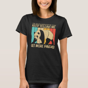 Panda für Männer Frauen Panda Bären Tier T-Shirt