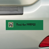 Panda, füttern die PANDAS! Autoaufkleber (Auf Auto)