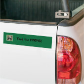 Panda, füttern die PANDAS! Autoaufkleber (Auf Lkw)