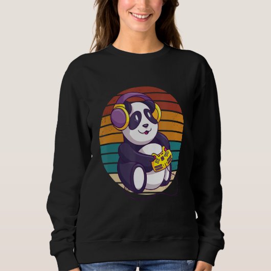 Panda Gaming Panda Gamer für Panda 1 Sweatshirt (Vorderseite)
