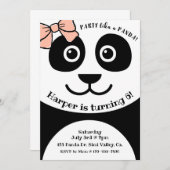 Panda, Geburtstag, Kinder Party, Panda Thema (Vorne/Hinten)