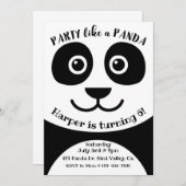 Panda, Geburtstag, Kinder Party, Panda Thema (Vorne/Hinten)
