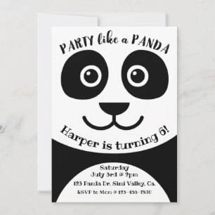 Panda, Geburtstag, Kinder Party, Panda Thema