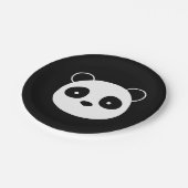 Panda-Geburtstags-Teller Pappteller (Schrägansicht)
