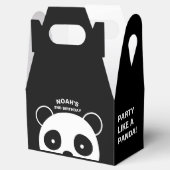 Panda Gefälligkeitsboxen, Schwarzweiß-Party Geschenkschachtel (Geöffnet)