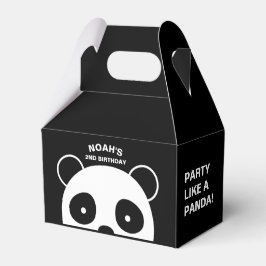 Panda Gefälligkeitsboxen, Schwarzweiß-Party Geschenkschachtel