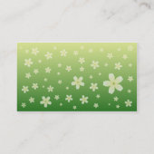 Panda gehen Visitenkarte grüne (Rückseite)