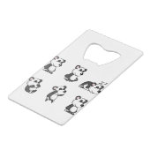 Panda Geldbeutel Flaschenöffner (Rückseite Schrägansicht)