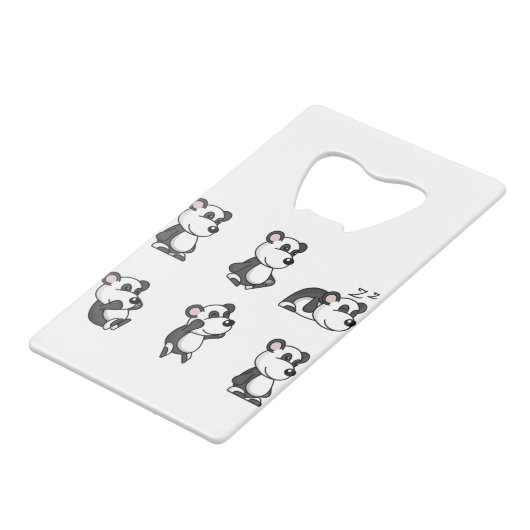 Panda Geldbeutel Flaschenöffner (Rückseite Schrägansicht)