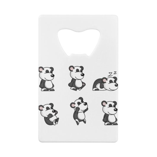 Panda Geldbeutel Flaschenöffner (Rückseite)