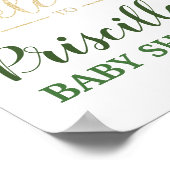 Panda Gender Neutral Baby Dusche Willkommen Poster (Ecke)