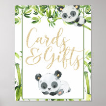 Panda Gender Neutral Baby Shower Cards und Geschen