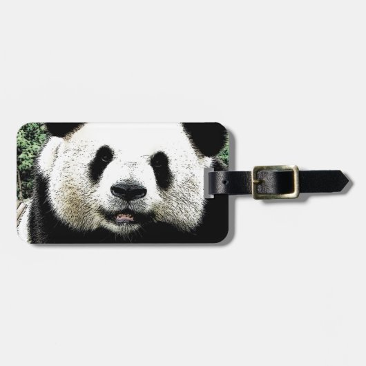 Panda Gepäckanhänger (Vorderseite horizontal)