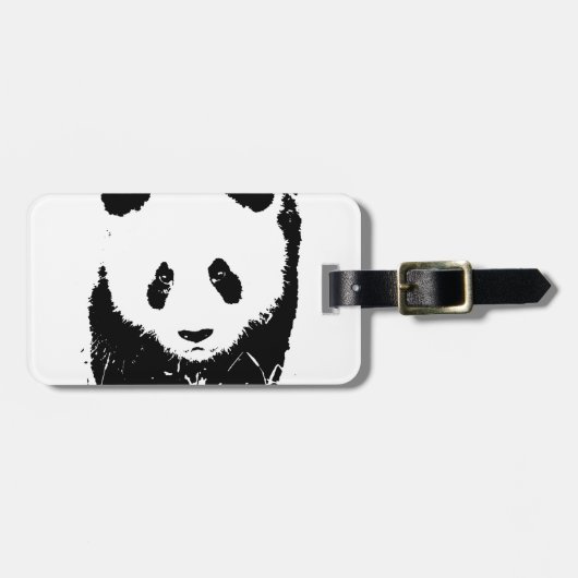 Panda Gepäckanhänger (Vorderseite horizontal)