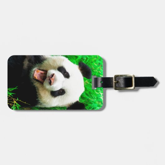 Panda-Gepäckanhänger Gepäckanhänger (Vorderseite horizontal)