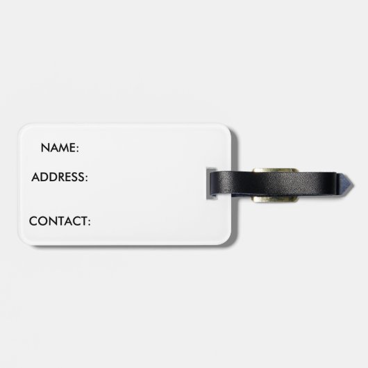 Panda-Gepäckanhänger Gepäckanhänger (Rückseite horizontal)