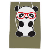 Panda-Geschenk-Tasche Mittlere Geschenktüte (Rückseite)