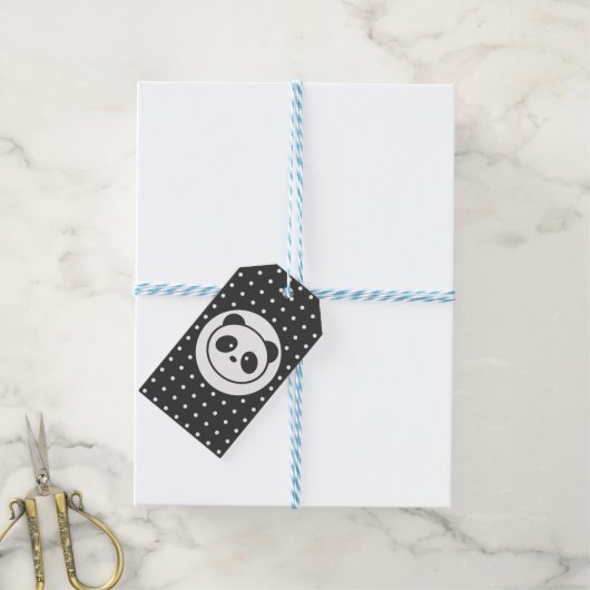 Panda-Geschenketags Geschenkanhänger (Mit Garn)
