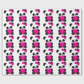 Panda Geschenkpapier (Flach)