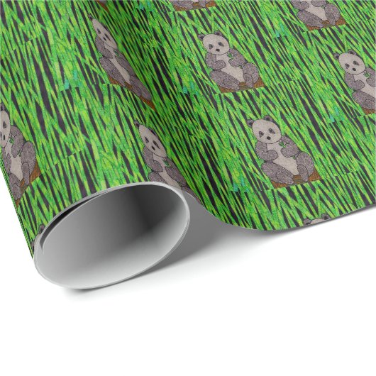 Panda - Geschenkpapier (Rolleneckpunkt)