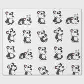 Panda Geschenkpapier (Flach)