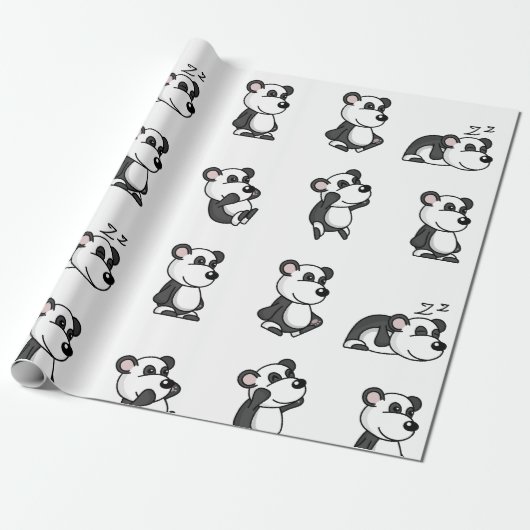 Panda Geschenkpapier (Ungerollt)