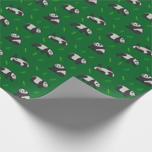 Panda Geschenkpapier (Ecke)