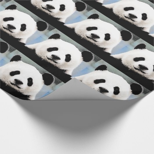 Panda Geschenkpapier (Ecke)