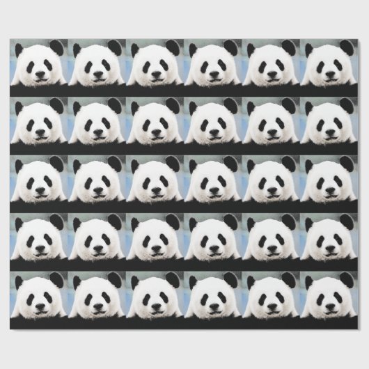 Panda Geschenkpapier (Flach)