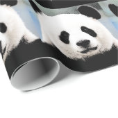 Panda Geschenkpapier (Rolleneckpunkt)