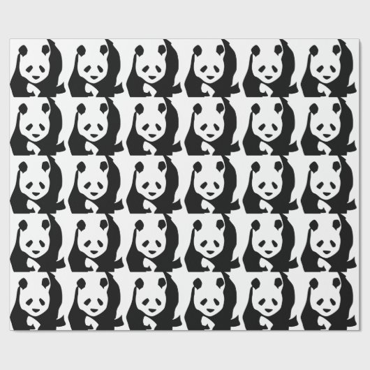 Panda Geschenkpapier (Flach)