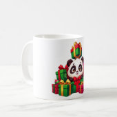 Panda-Geschenkstapel-Jubel Kaffeetasse (Vorderseite Links)