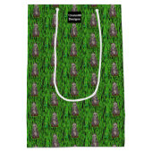 Panda - Geschenktasche Mittlere Geschenktüte (Rückseite)