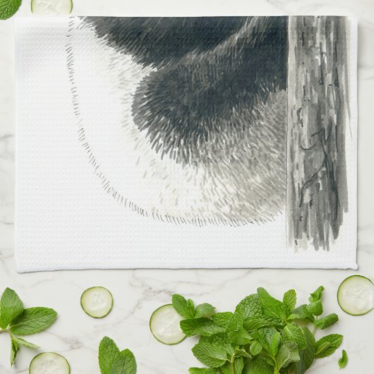 Panda Geschirrtuch (Gefaltet)